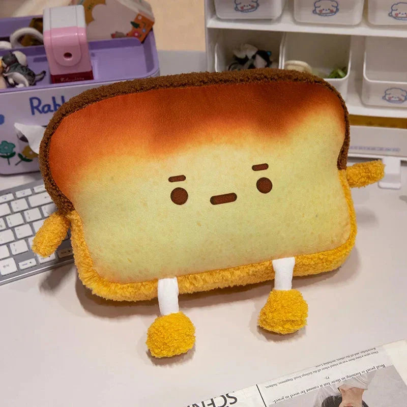 Brehn | Emoji Toast Brot Freunde Kopfstütze Plüsch