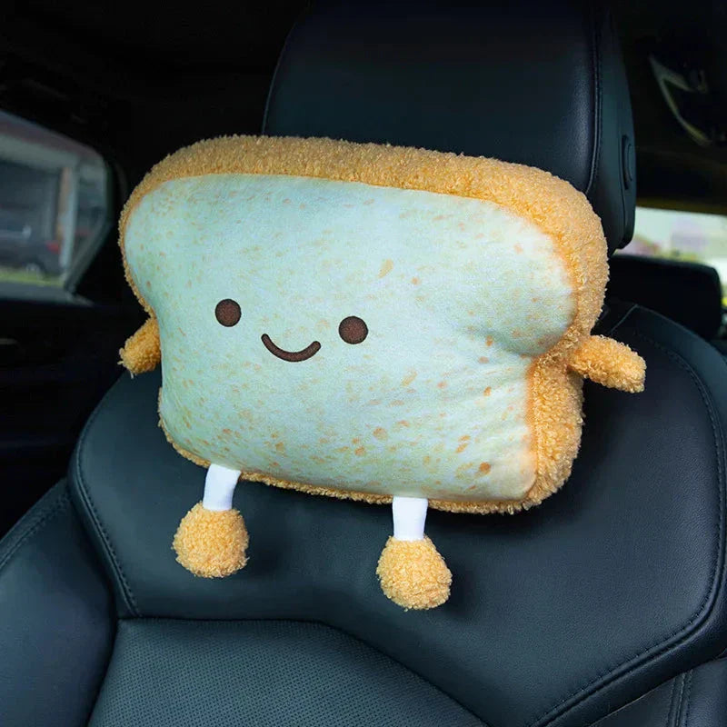 Brehn | Emoji Toast Brot Freunde Kopfstütze Plüsch
