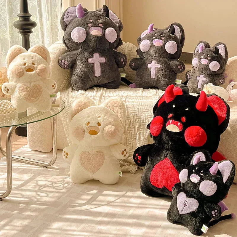 Brehn | Böse Kawaii Flauschiger Fuchs Halloween Plüschtiere