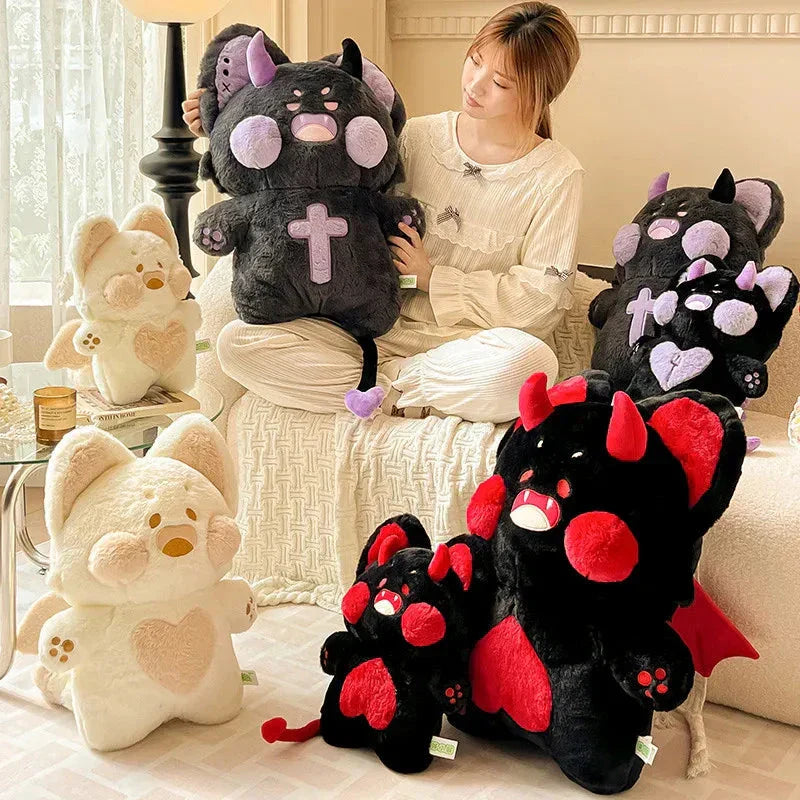 Brehn | Böse Kawaii Flauschiger Fuchs Halloween Plüschtiere