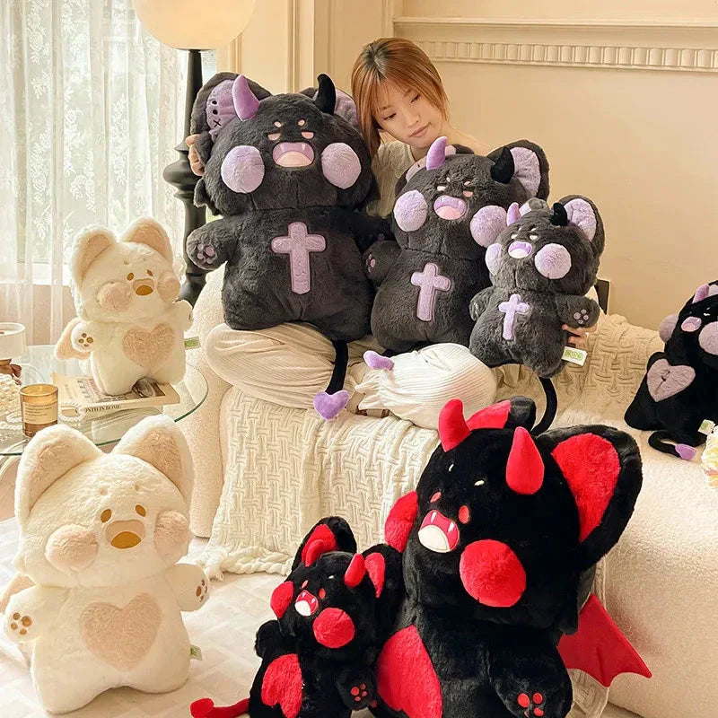 Brehn | Böse Kawaii Flauschiger Fuchs Halloween Plüschtiere