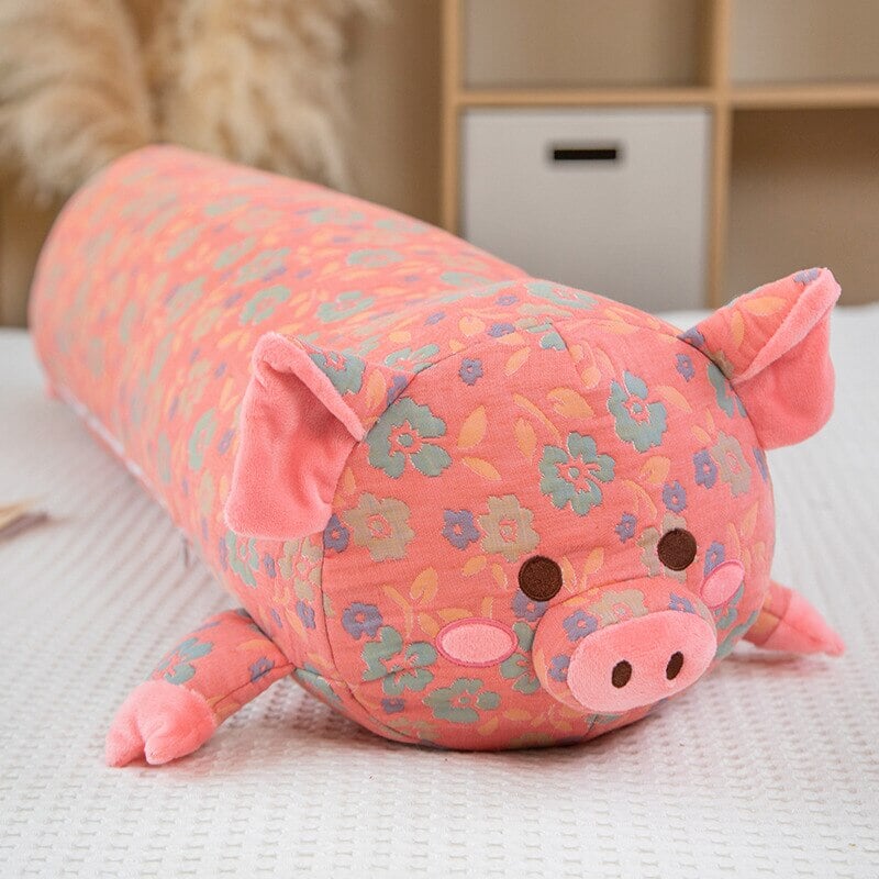 Brehn | Floral Gestickte Schwein Lange Kuschel Freund