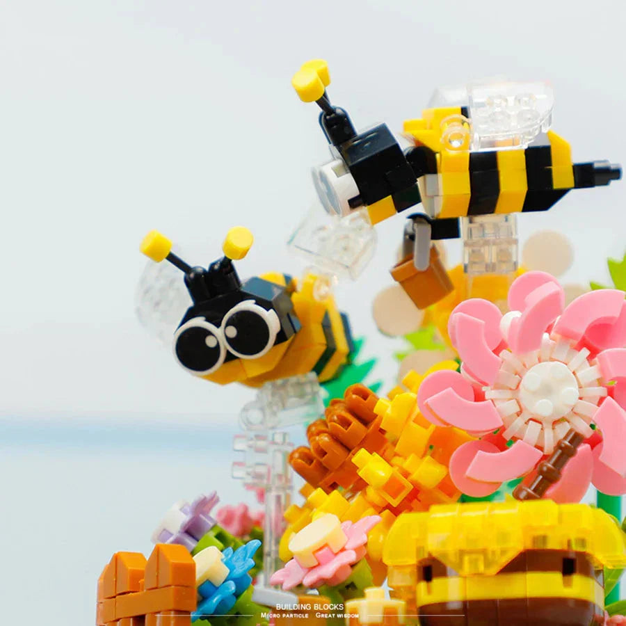 Brehn | Blumen Insekten Schmetterling Biene Nano Bausteine