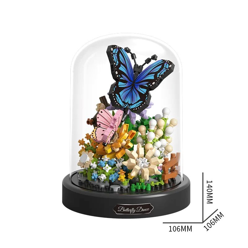 Brehn | Blumen Insekten Schmetterling Biene Nano Bausteine