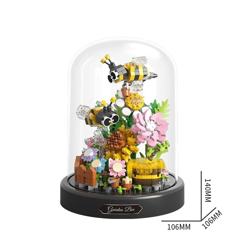 Brehn | Blumen Insekten Schmetterling Biene Nano Bausteine