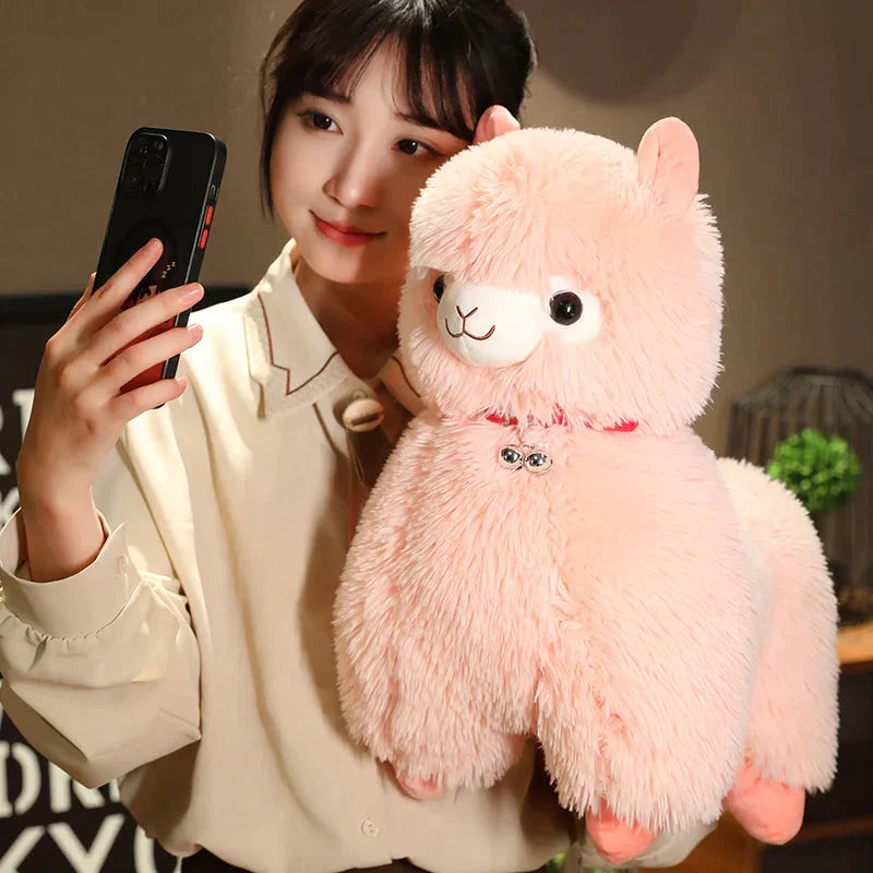Brehn | Flauschige Alpaka Llama Plüschtiere mit Glocke