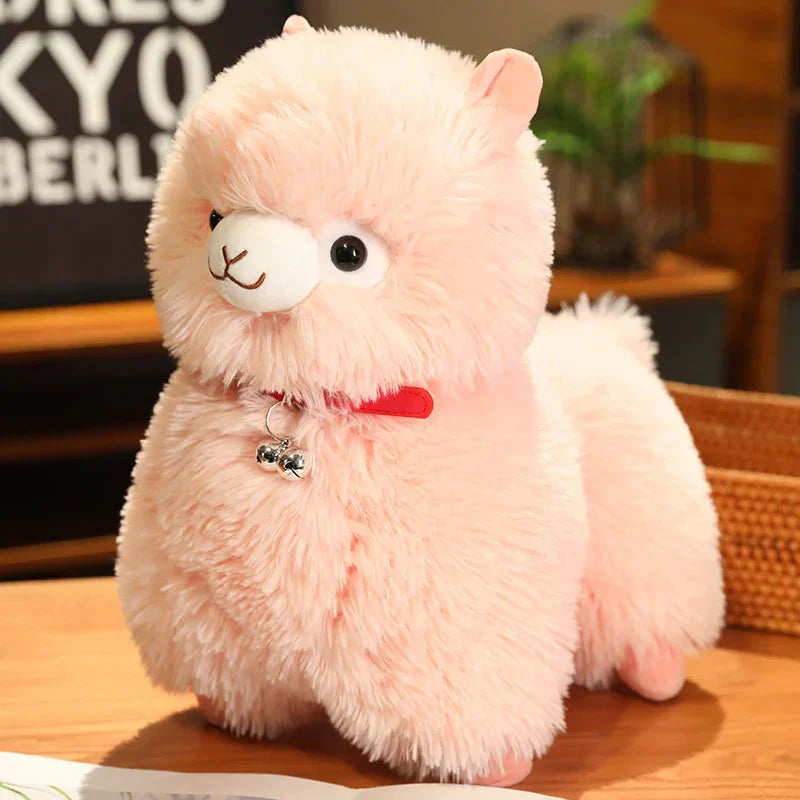 Brehn | Flauschige Alpaka Llama Plüschtiere mit Glocke
