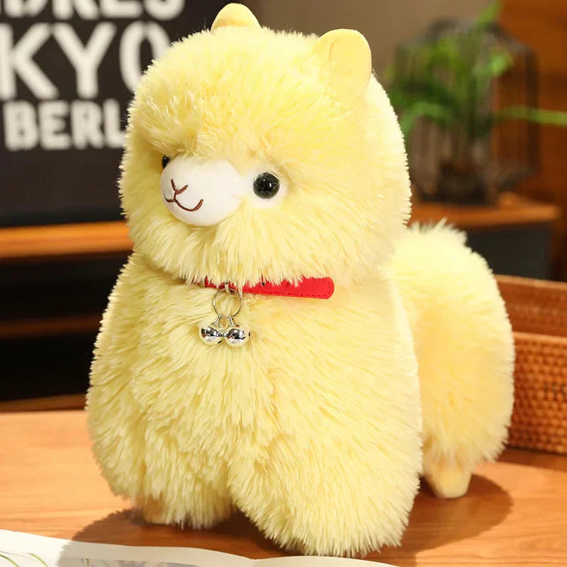 Brehn | Flauschige Alpaka Llama Plüschtiere mit Glocke
