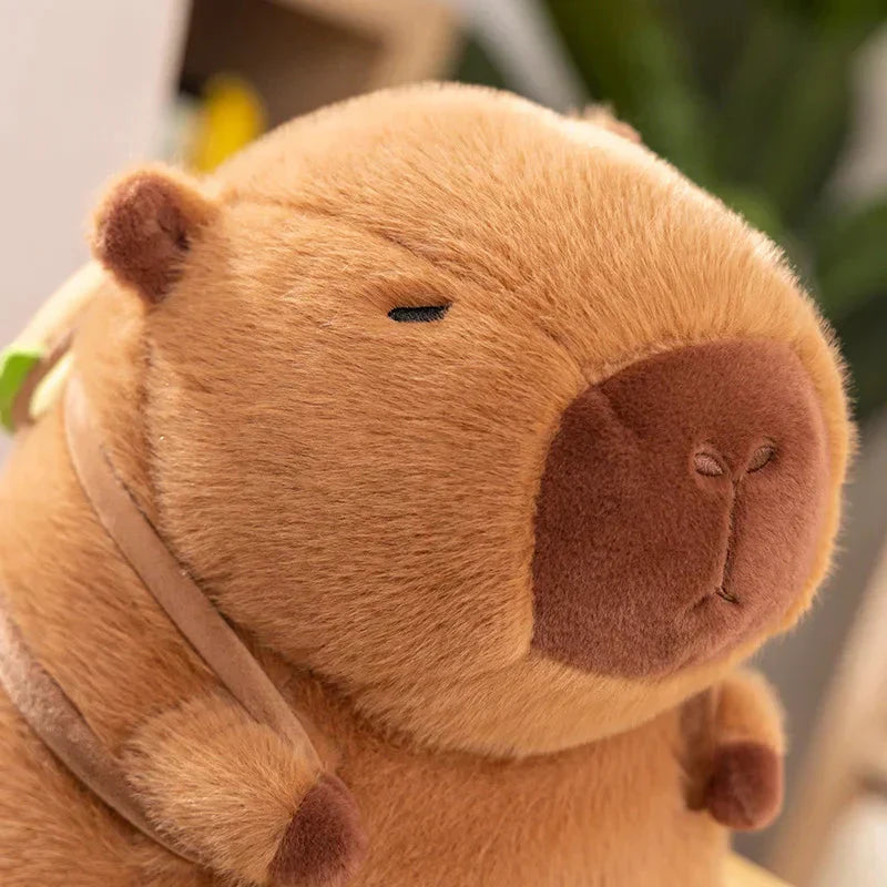 Brehn | Flauschige Capybara Burger Taschen Plüschtiere
