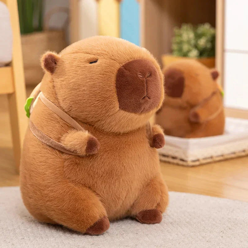Brehn | Flauschige Capybara Burger Taschen Plüschtiere