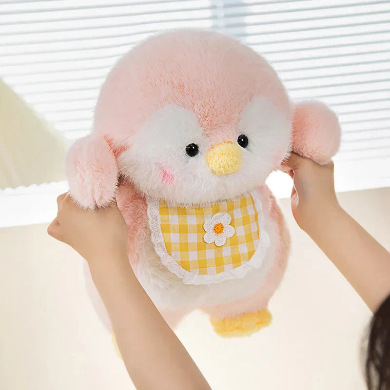 Brehn | Flauschige Pinguin-Trupp-Plüschtiere mit Lätzchen