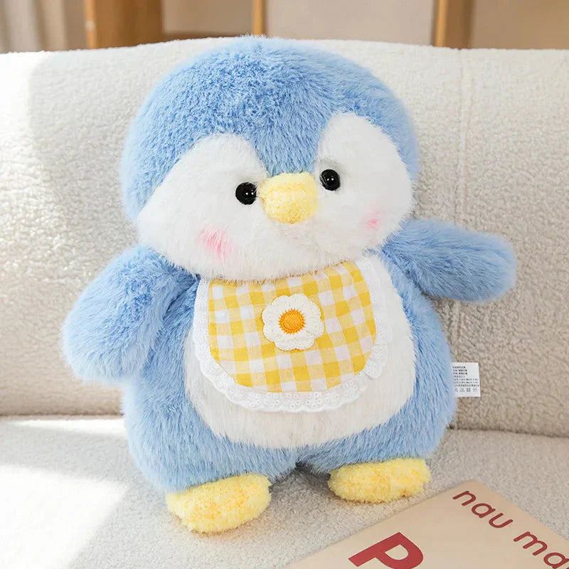 Brehn | Flauschige Pinguin-Trupp-Plüschtiere mit Lätzchen