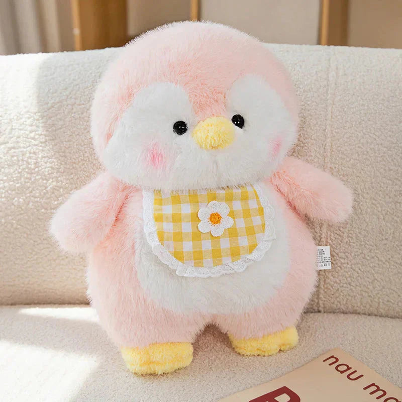 Brehn | Flauschige Pinguin-Trupp-Plüschtiere mit Lätzchen