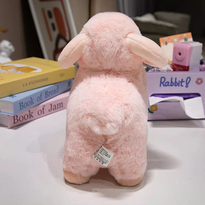Brehn | Fluffy Pink Weiße Schaf Ram Plüschtiere