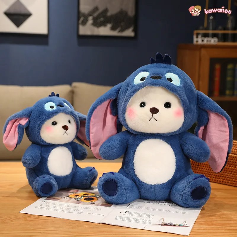 Brehn | Flauschiges Weißes Bären-Esel-Outfit Plüschtier