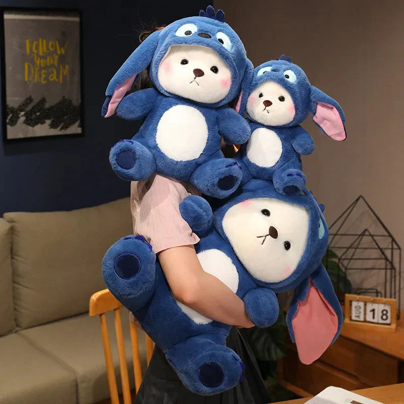 Brehn | Flauschiges Weißes Bären-Esel-Outfit Plüschtier