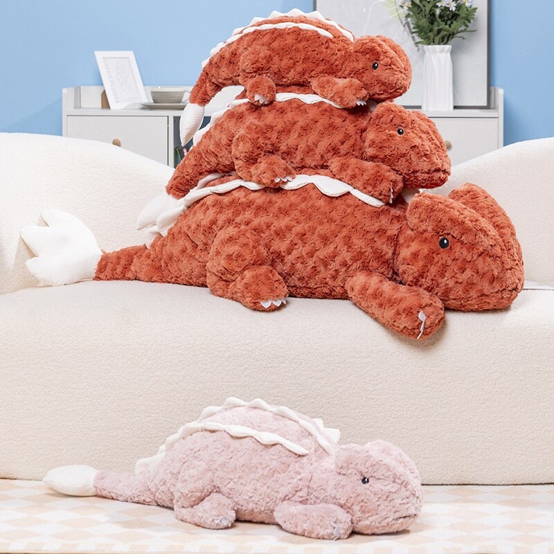 Brehn | Fuzzy Süß Rosa Rote Eidechsen Plüschtiere