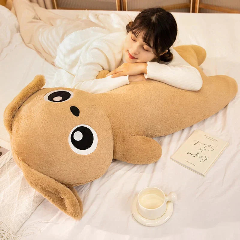 Brehn | Riesen Kawaii Ingwer Schwarz Grau Puppenform Hund Plüschtiere