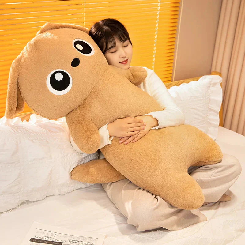 Brehn | Riesen Kawaii Ingwer Schwarz Grau Puppenform Hund Plüschtiere