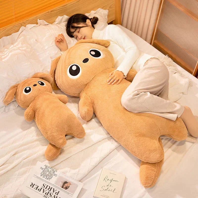 Brehn | Riesen Kawaii Ingwer Schwarz Grau Puppenform Hund Plüschtiere