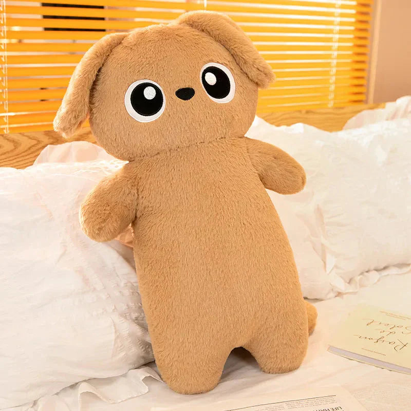 Brehn | Riesen Kawaii Ingwer Schwarz Grau Puppenform Hund Plüschtiere