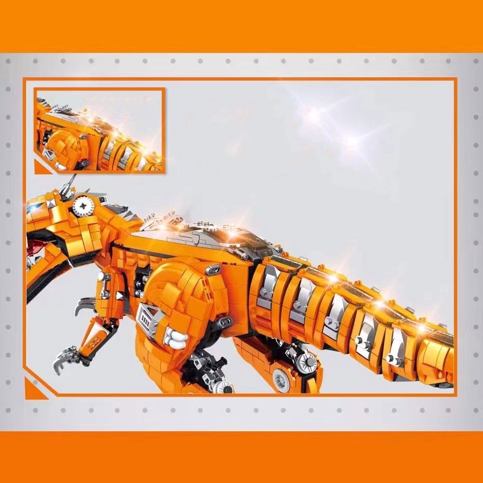 Brehn | Goldener Carnosaurus Bausteine