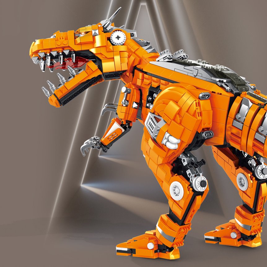 Brehn | Goldener Carnosaurus Bausteine