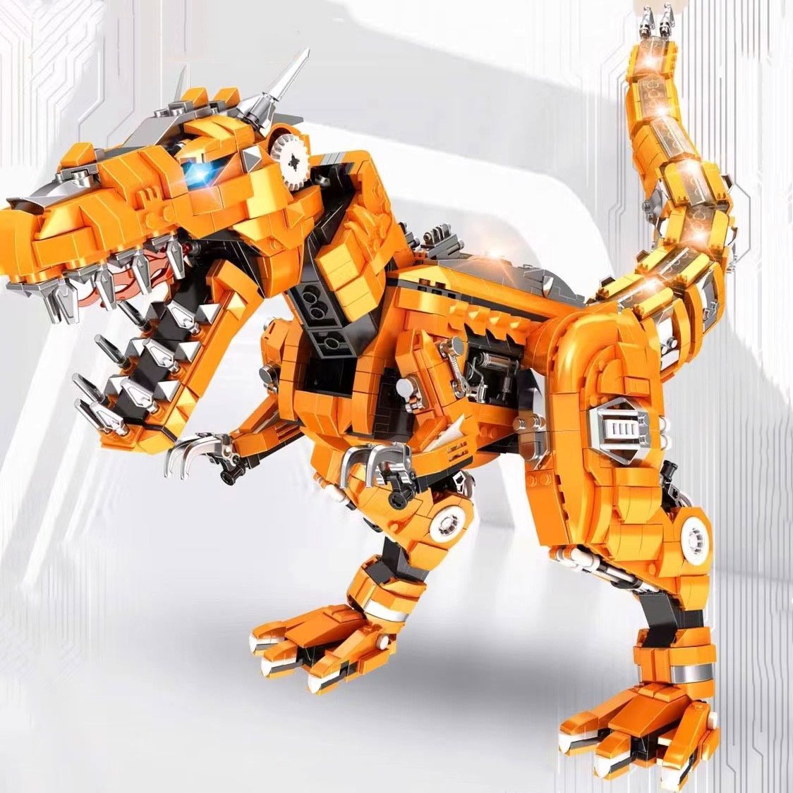 Brehn | Goldener Carnosaurus Bausteine