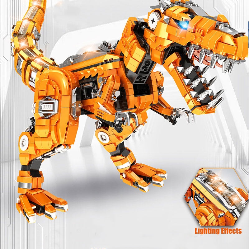 Brehn | Goldener Carnosaurus Bausteine
