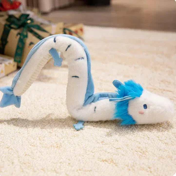 Brehn | Haku der Lange Weiße Blaue Drache Plüsch
