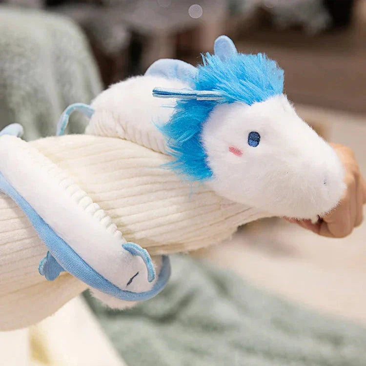Brehn | Haku der Lange Weiße Blaue Drache Plüsch