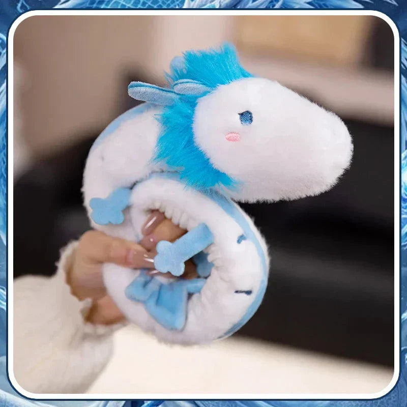 Brehn | Haku der Lange Weiße Blaue Drache Plüsch