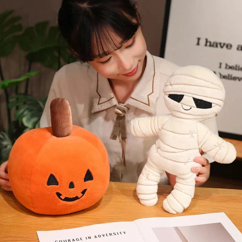 Brehn | Halloween Kürbis Mumie Schädel Knochen Plüschtiere