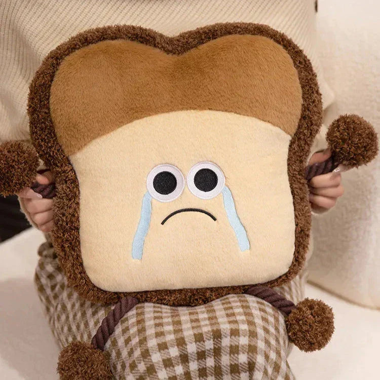 Brehn | Happy Toast Trauriges Toast Plüsch & Tasche