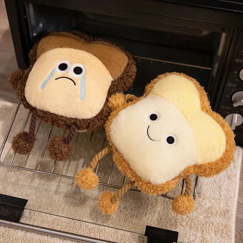 Brehn | Happy Toast Trauriges Toast Plüsch & Tasche