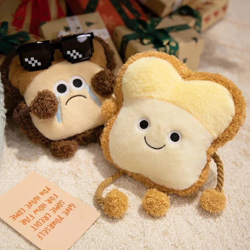 Brehn | Happy Toast Trauriges Toast Plüsch & Tasche