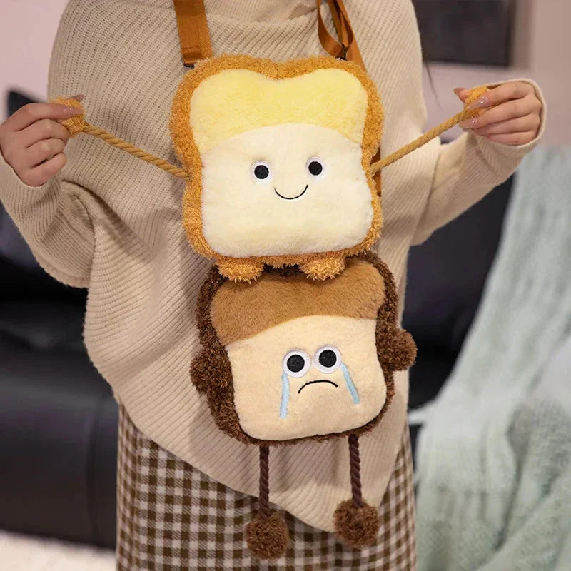 Brehn | Happy Toast Trauriges Toast Plüsch & Tasche