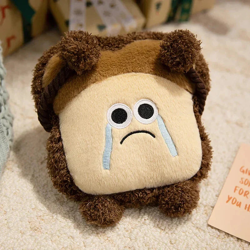 Brehn | Happy Toast Trauriges Toast Plüsch & Tasche