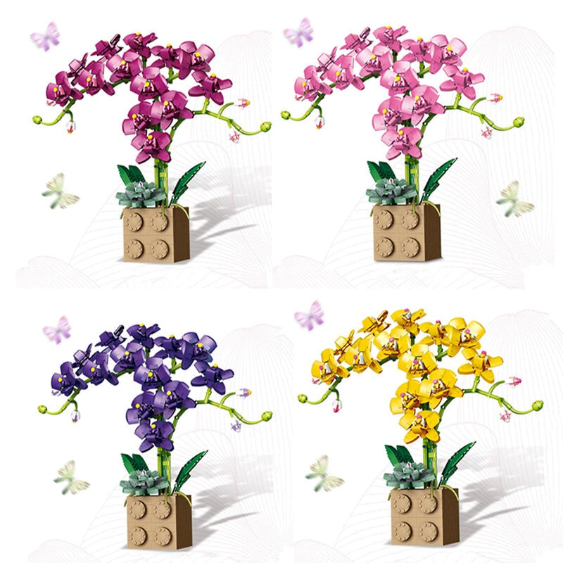 Brehn | Riesige blühende Orchideenblüten-Bausatzkollektion