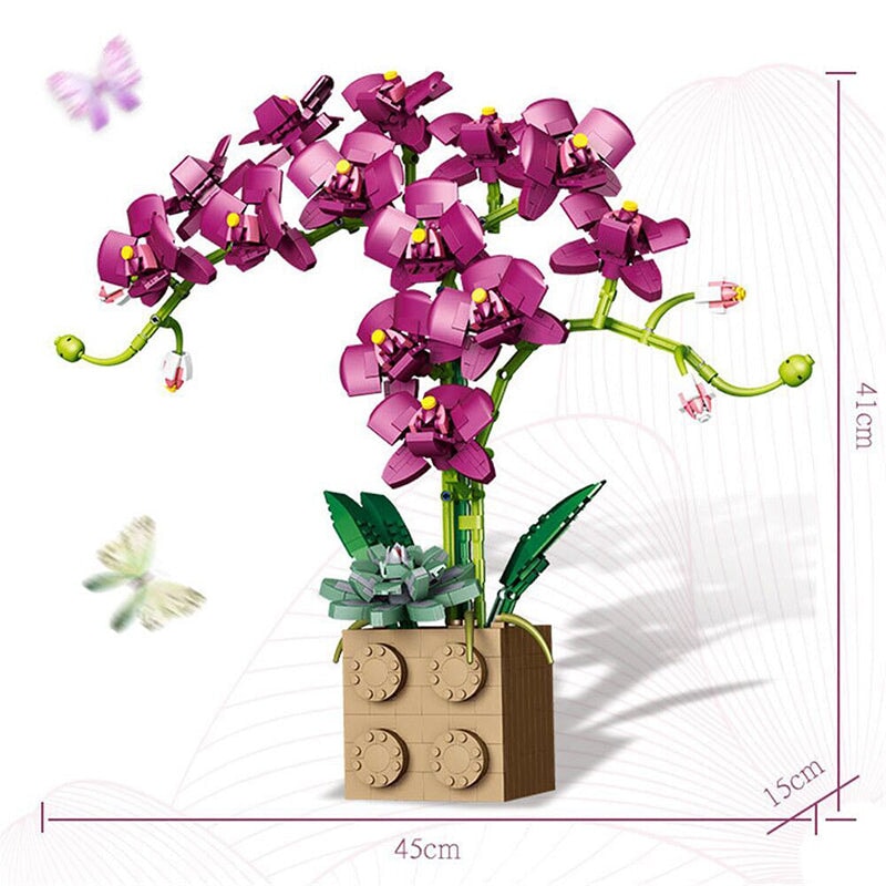 Brehn | Riesige blühende Orchideenblüten-Bausatzkollektion