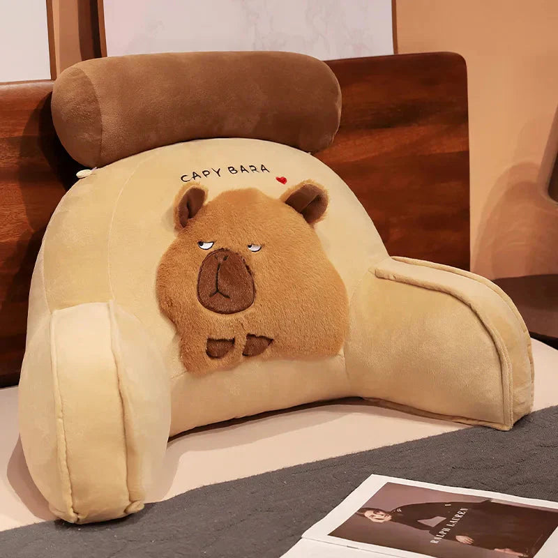 Brehn | Riesiges Capybara Kissen Plüsch Rückenlehne Sitz