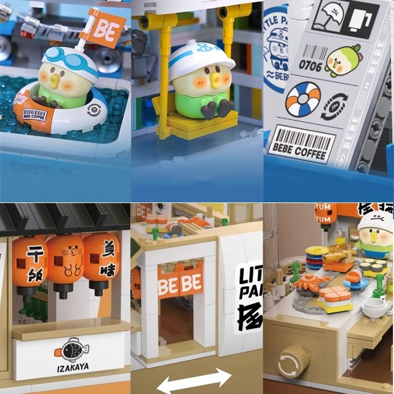 Brehn | Japanisches BeBe Einkaufszentrum Bauklötze Set