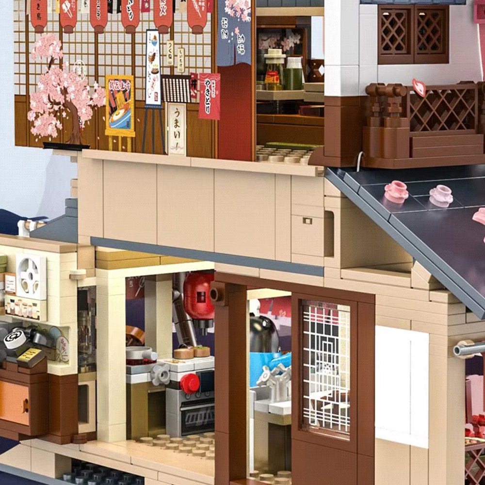 Brehn | Japanisches Kumamoto-Bär-Restaurant Mikro-Bauset