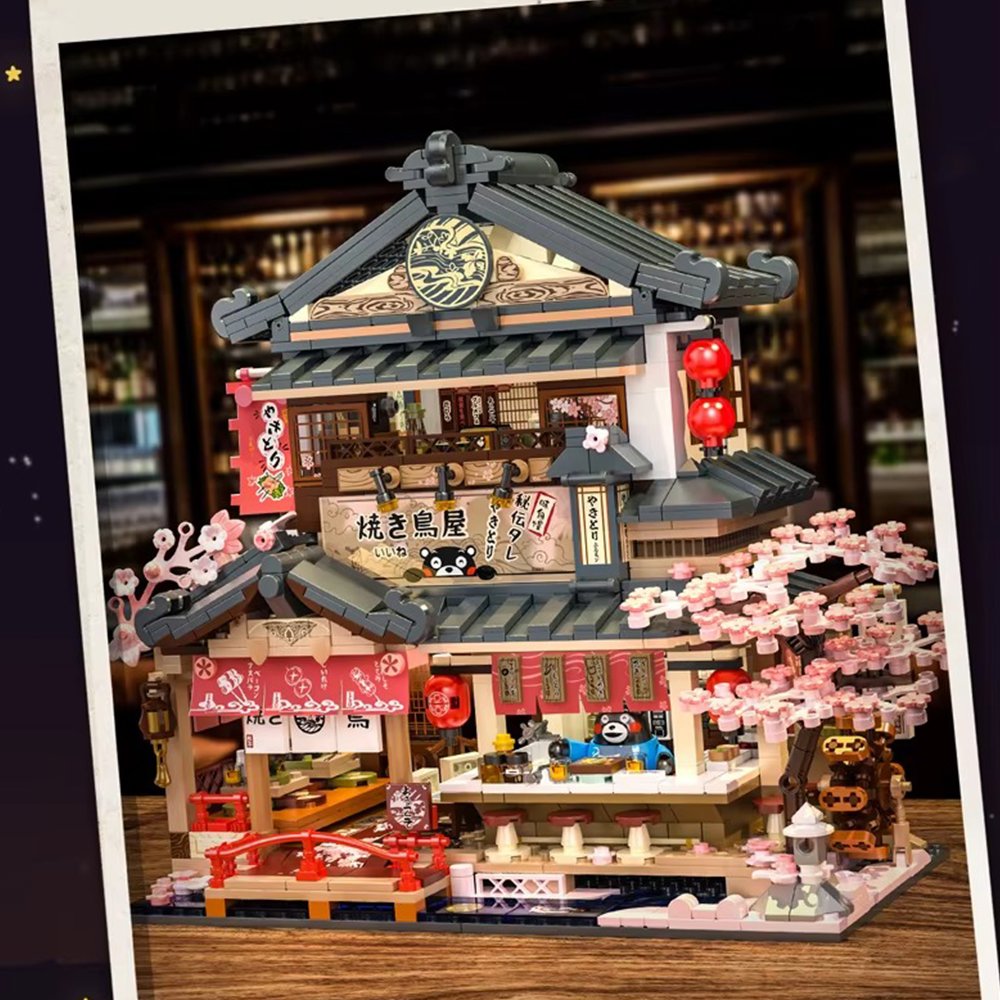 Brehn | Japanisches Kumamoto-Bär-Restaurant Mikro-Bauset