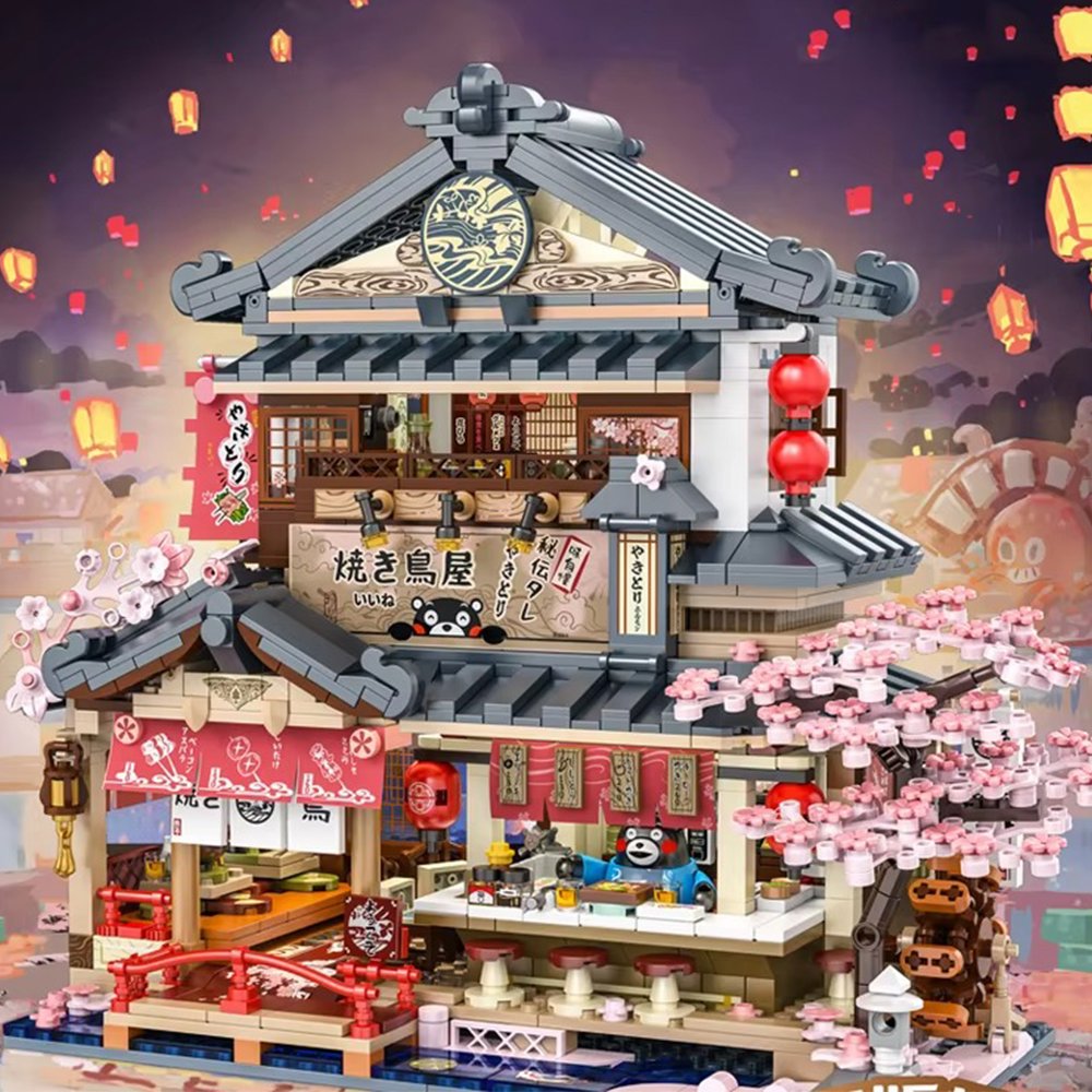 Brehn | Japanisches Kumamoto-Bär-Restaurant Mikro-Bauset
