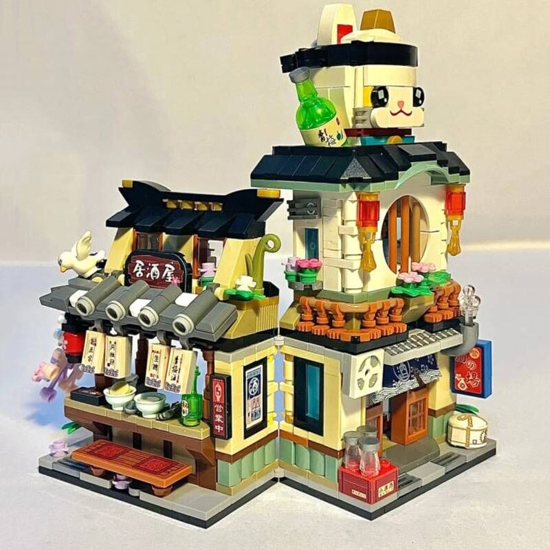Brehn | Japanische Ramen Bar Meeresfrüchte Geschäft Mikro Baukästen