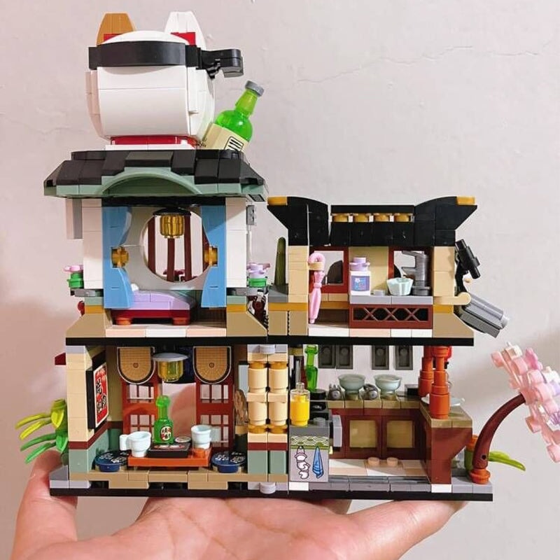 Brehn | Japanische Ramen Bar Meeresfrüchte Geschäft Mikro Baukästen