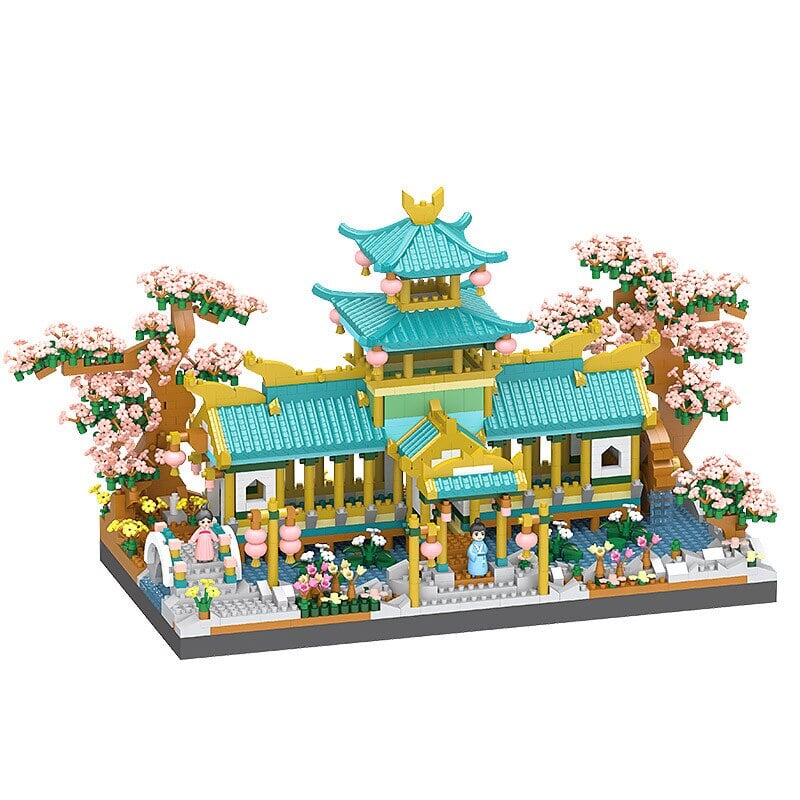 Brehn | Japanischer Sakura Palast Schrein Nano Bausteine