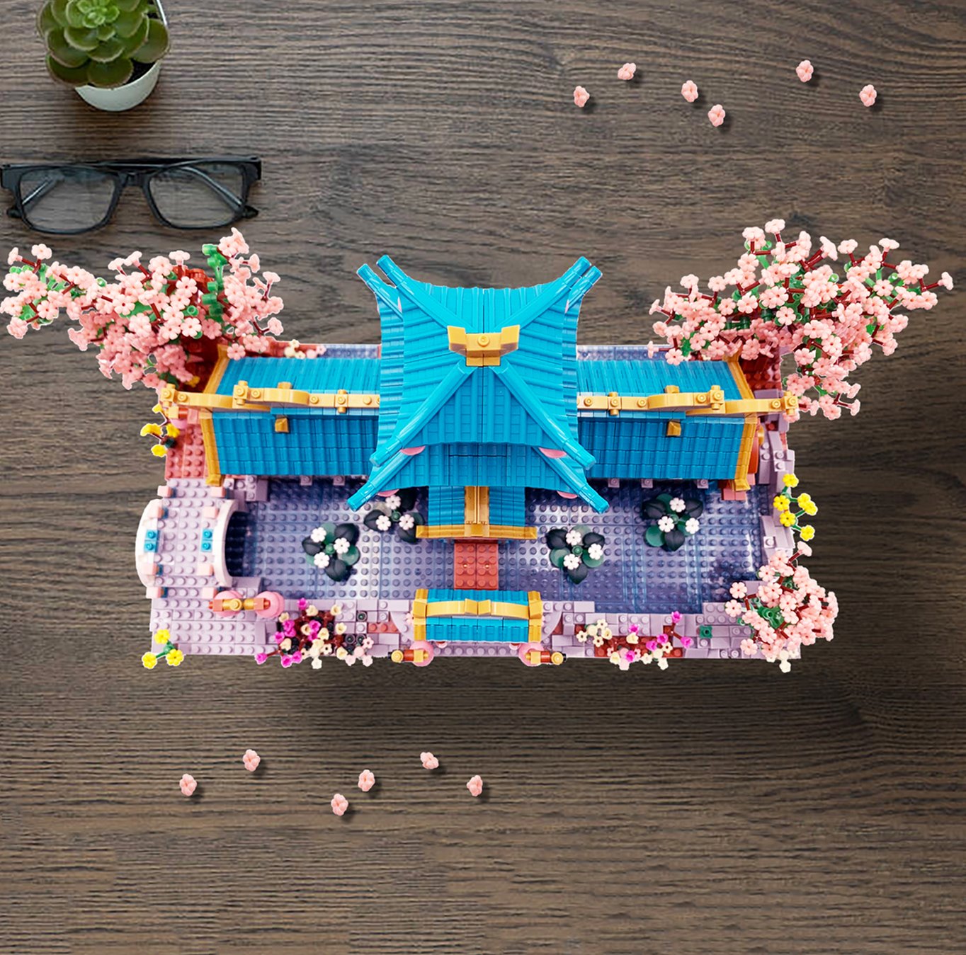 Brehn | Japanischer Sakura Palast Schrein Nano Bausteine
