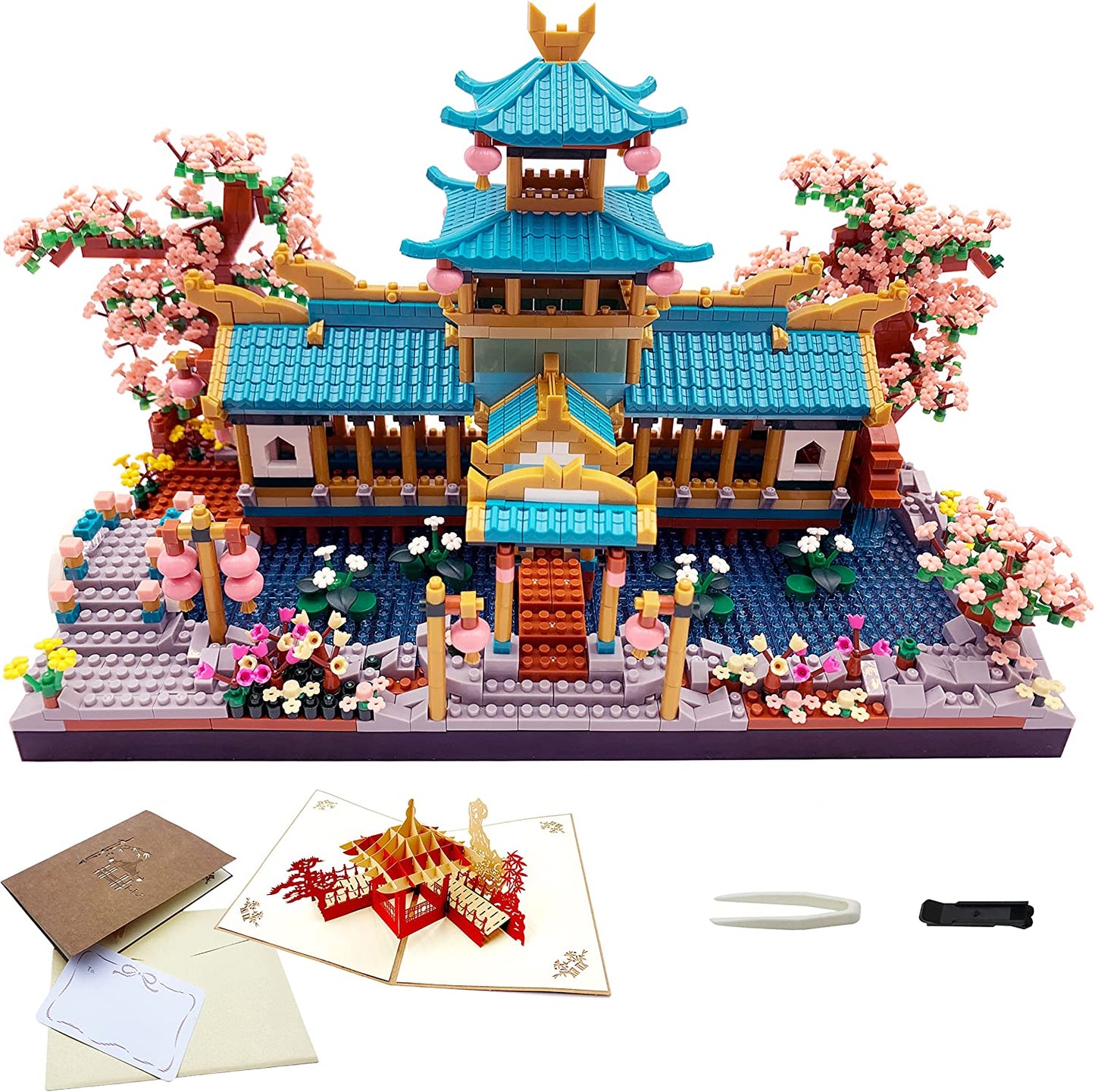Brehn | Japanischer Sakura Palast Schrein Nano Bausteine